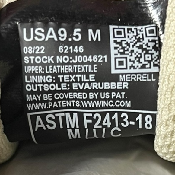 🌻NEW w/Box Merrell Work Alpine CF Sand Carbon Fiber Safety Toe Sneaker Men 9.5 - Picture 8 of 11